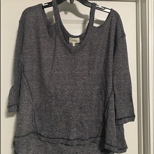 Anthropologie knit cold shoulder